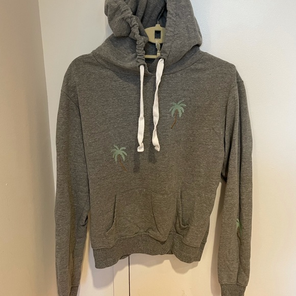 Chrldr grey palm tree sweatshirt - Picture 3 of 6